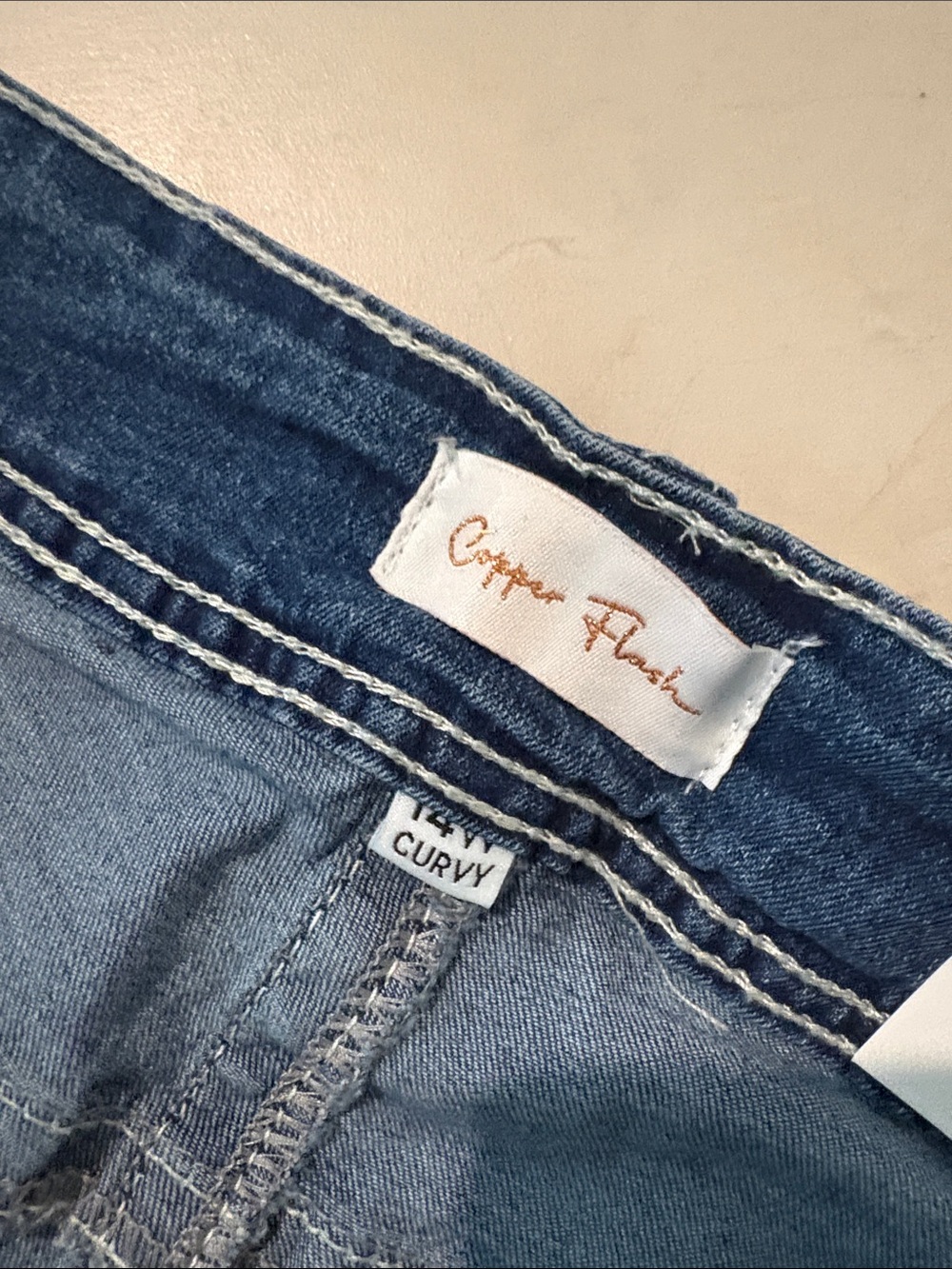 NWT 14W copper flash jeans cute star pocket 1930 - Picture 5 of 6